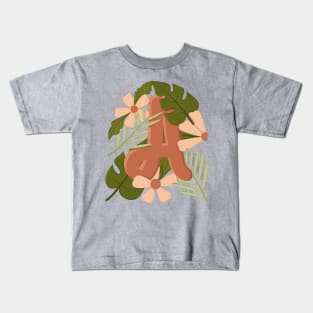 letter a design kvna Kids T-Shirt